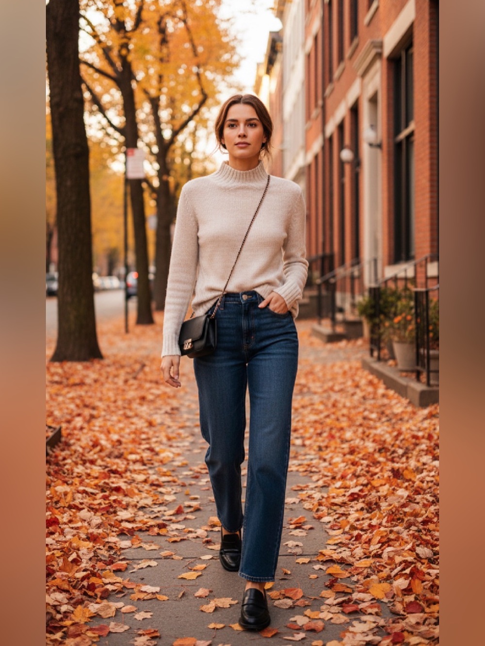 (#104) OLSEN Mohair Blend Sweater